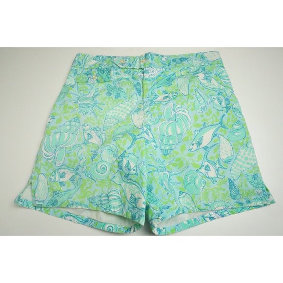 Lilly Pulitzer Mens Stuff Ocean Shells Fish VINTAGE Swim Shorts Sz 34